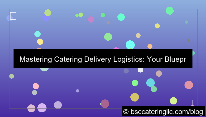 ilustrasi catering delivery logistics