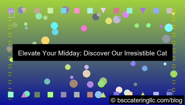 visual catering lunch menu