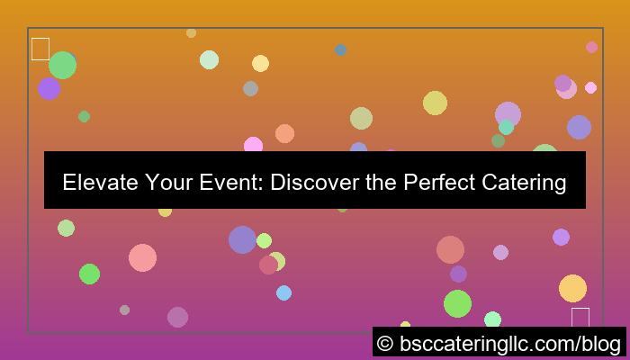 catering menu packages