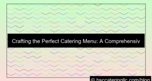visual catering menu planning