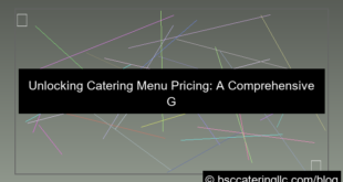 catering menu pricing