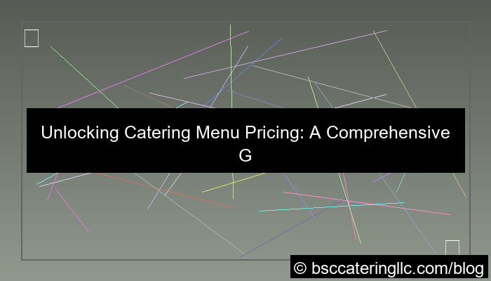 catering menu pricing