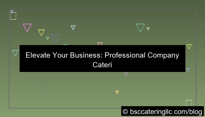 company catering service