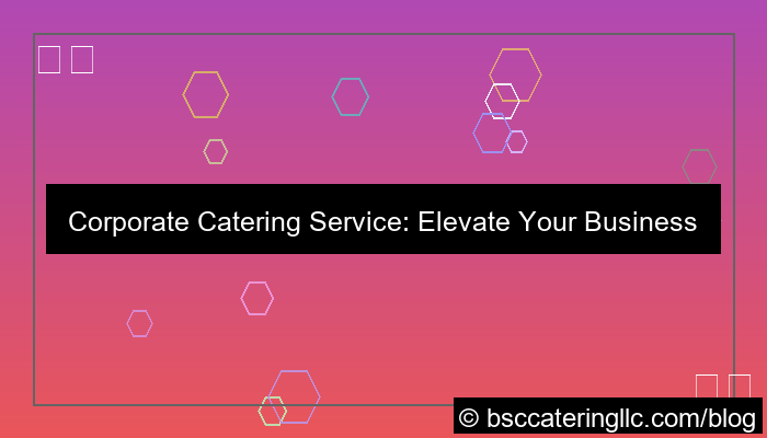 corporate catering service