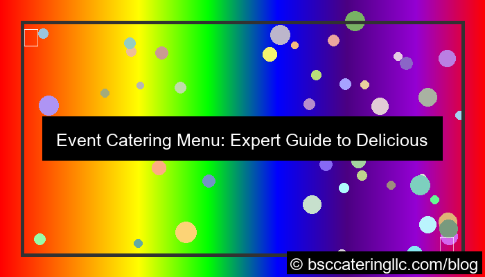 event catering menu