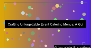 event catering menus