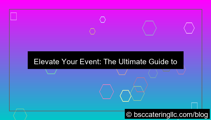 visual event food service