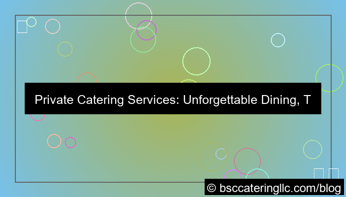 private catering