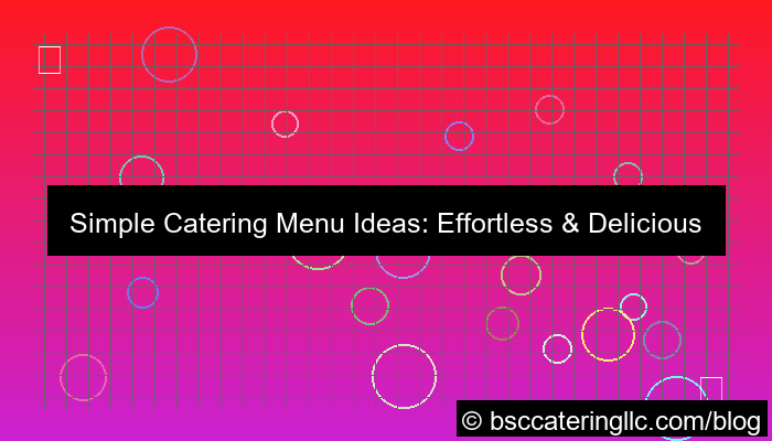 gambar simple catering menu