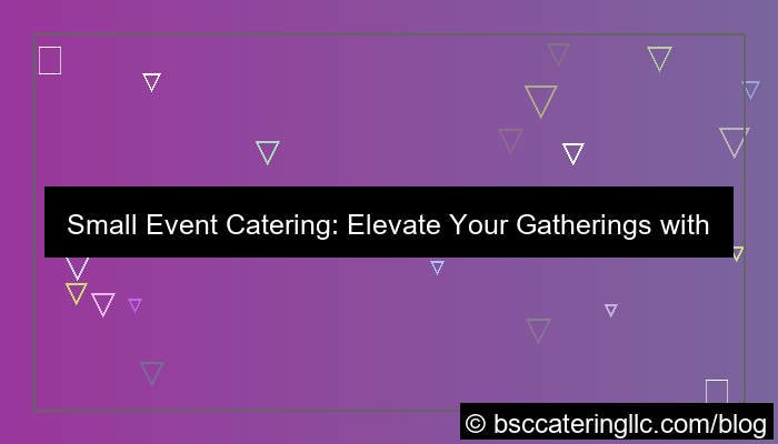 small event catering