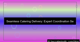 catering delivery coordination service