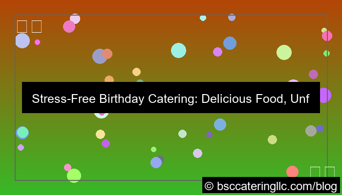 catering for birthdays