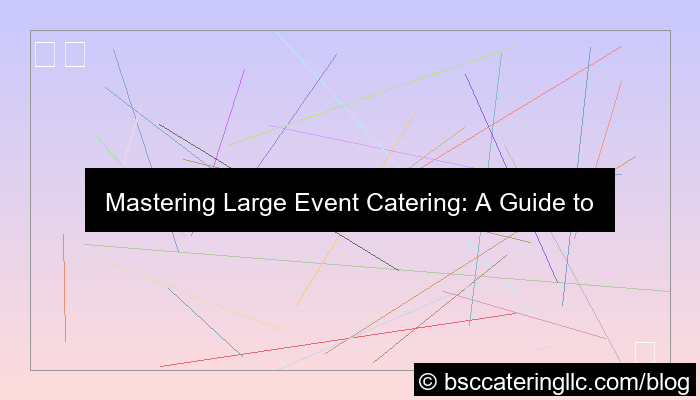 catering for large events