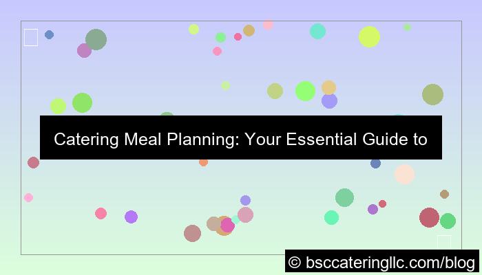 desain catering meal planning