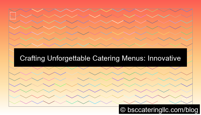 grafik catering menu concepts