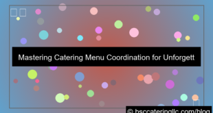 visual catering menu coordination