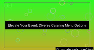catering menu options service