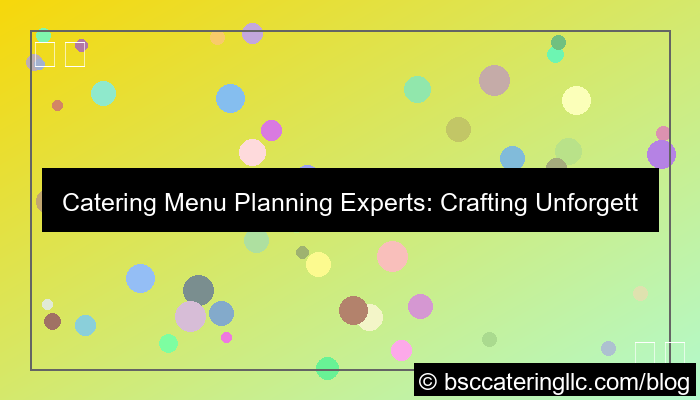 desain catering menu planning experts