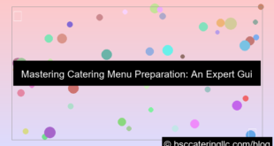 catering menu preparation