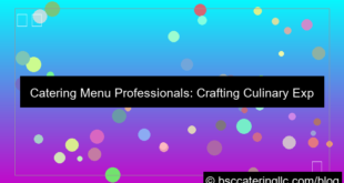 catering menu professionals