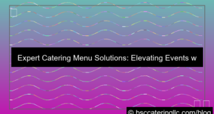 catering menu solutions provider