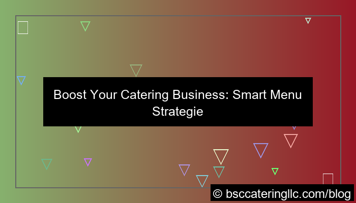 grafik catering menu strategy