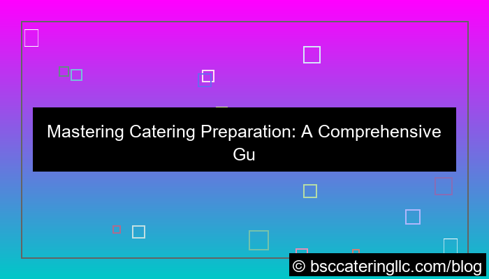 catering preparation