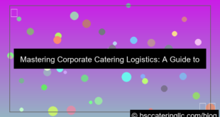 corporate catering logistics