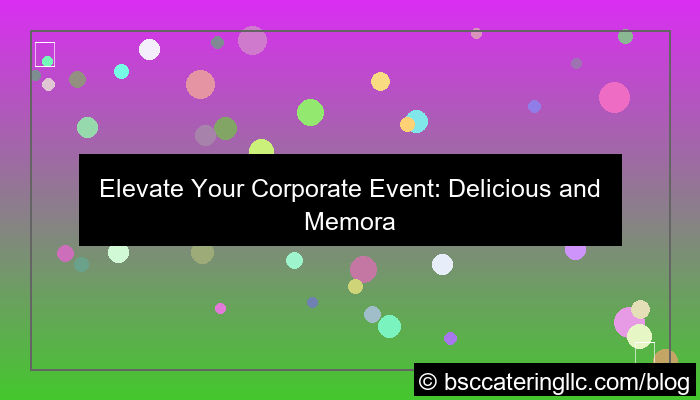 desain corporate event meals
