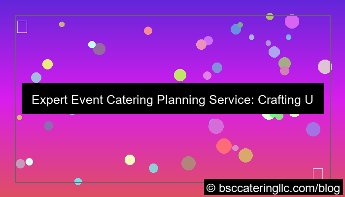 event catering planning service