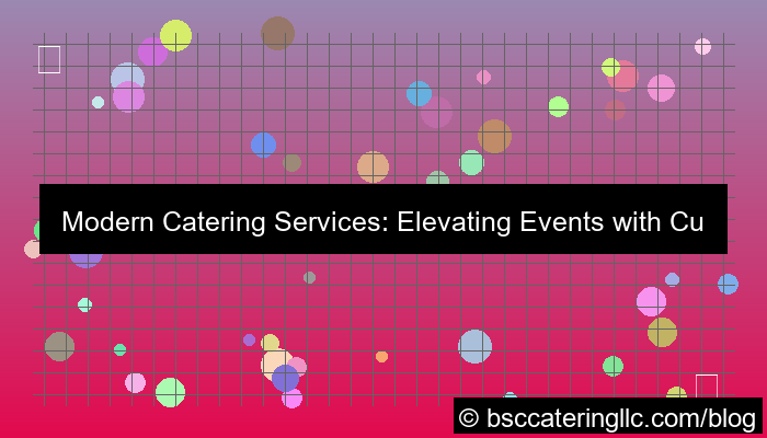 ilustrasi modern catering service