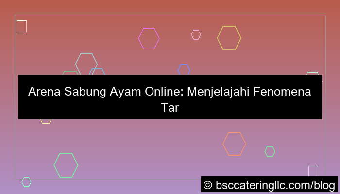 ilustrasi arena sabung ayam online