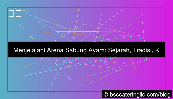 desain arena sabung ayam