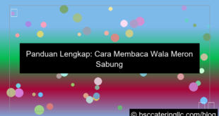 cara membaca wala meron