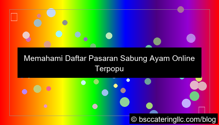 daftar pasaran sabung ayam