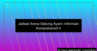 jadwal arena sabung ayam