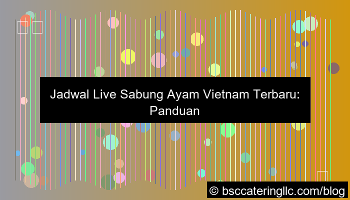 jadwal live sabung ayam vietnam