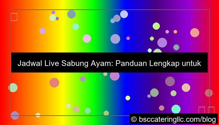 ilustrasi jadwal live sabung ayam