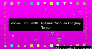jadwal live sv388