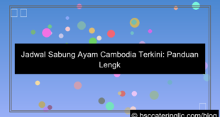 jadwal sabung ayam cambodia