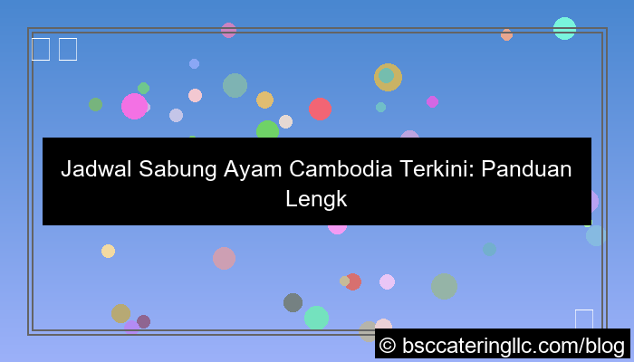 jadwal sabung ayam cambodia