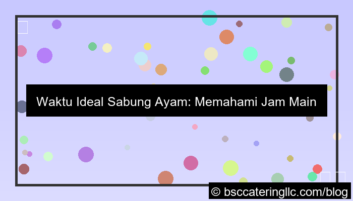 visual jam main sabung ayam