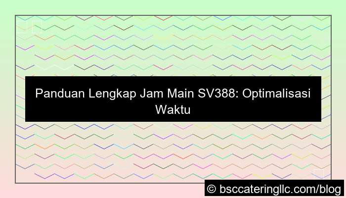 desain jam main sv388