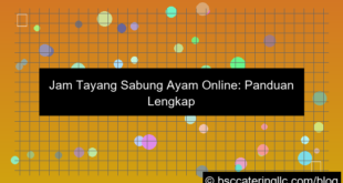 jam tayang sabung ayam