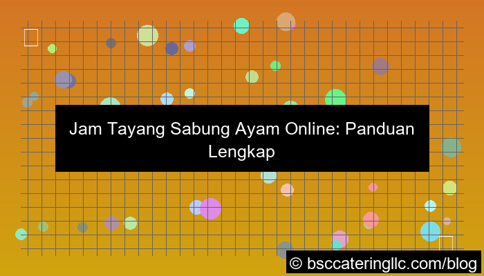 jam tayang sabung ayam