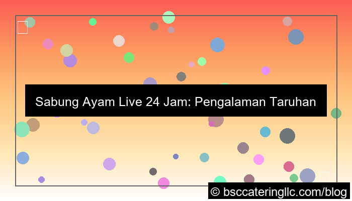 live sabung ayam 24 jam