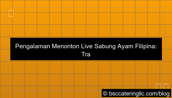 desain live sabung ayam filipina