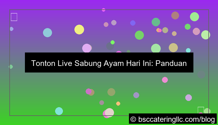 desain live sabung ayam hari ini