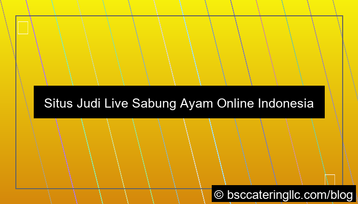 live sabung ayam indonesia