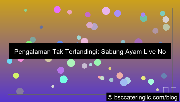 live sabung ayam no delay